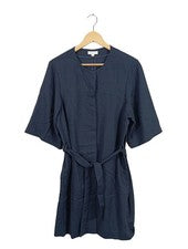 Vestido de cóctel Hessnatur mujer modal lana azul elegante talla 36