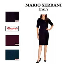 Vestido recto tejido texturizado Mario Serrani para mujer I61