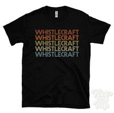CAMISETA ESTILO RETRO REPETIDA WHISTLECRAFT Hombre y Mujer Novedad Genial Nombre Regalo