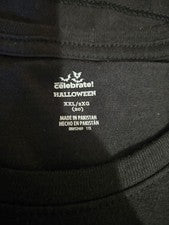 Camiseta estampada calavera y rosa para mujer, top suave de moda cuello redondo