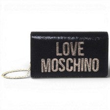 Moda Love Moschino Bolsa De Compras Suave Mujer Negro En Tela