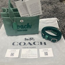 Bolso de Mano COACH Cargo 20 Verde 2 Vías Bolso de Hombro 31a