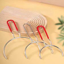 Clip de cuenco compacto 30 x 19 x 1 cm - Elevador de acero inoxidable para el manejo de