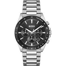 NUEVO RELOJ ORIGINAL BOSS HB 1514290 HOMBRE STRIKE CHRONO NEGRO PLATA - Garantía