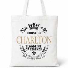 Bolso de Mano CHARLTON Casa del Apellido Algodón Idea de Regalo