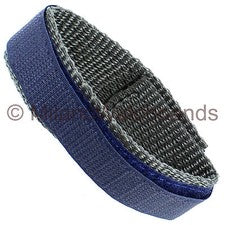 Correa de reloj deportiva Speidel de nailon azul y gris de 19 mm lisa 581