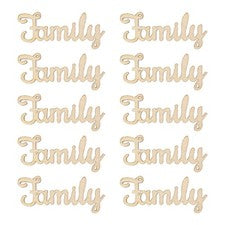 Letreros familiares para decoración del hogar letras hechas a mano palabra decorativa en blanco bienvenida
