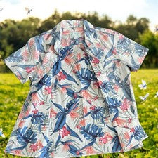 Camisa Floral Manga Corta American Eagle - Estilo Inspirado en la Naturaleza