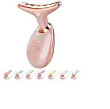 Masajeador facial-cuello-masajeador 7 colores LED dispositivo de belleza rejuvenecimiento de la piel