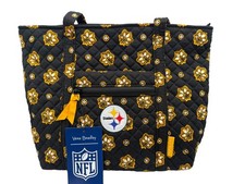 Bolso de Mano Vera Bradley Retirado NFL Pequeño Vera Pittsburgh Steelers Fútbol NUEVO