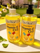 Pack de 2 aceites iluminadores y blanqueadores de vitamina E para cabello y piel. 500 ml Stock USA