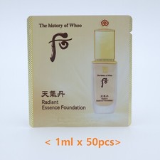 Base The history of Whoo Radiant Essence #No.21 Beige 1 ml x 50 piezas K-Beauty