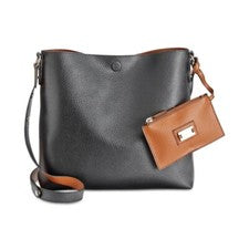 Bolso de Mano Style & Co Para Mujer Corte Limpio Negro Texturizado + Bolso de Mano Cartera Pequeño