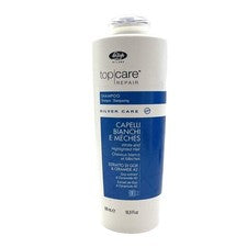 Champú reparador Lisap Milano Silver Care para cabello blanco y resaltado 16,9 fl. oz
