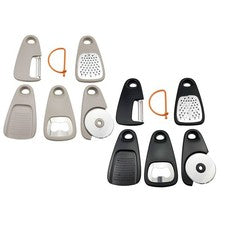 Juego de utensilios de cocina de 5 piezas con diseño que ahorra espacio incluye rallador y ahorro