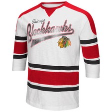 Top de moda Chicago Blackhawks Deke manga 3/4 para hombre