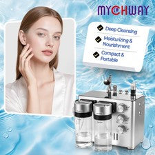 Máquina de dermoabrasión de agua hidroeléctrica 3 en 1 para limpieza de poros cuidado facial hidratante