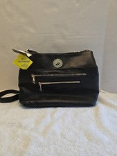BEVERLY HILLS POLO CLUB MUJER BANDOLERA AJUSTABLE HOMBRO NEGRO MONEDERO NUEVO CON ETIQUETAS