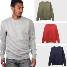 Sudaderas para Hombres Polar Básicas Cuello Redondo Informal Algodón Suéter Camisetas Cepilladas