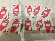 10 x Etiqueta Miss Dior Rose N Roses 10x6cm