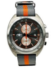 Orologio MOM Italy Crono Acciaio PM7610GOG/210 45mm Tela Scontatissimo Nuovo