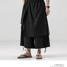 Hombres Pantalones Pantalones Pierna Ancha Verano Moda Pantalones Informales Estilo Chino