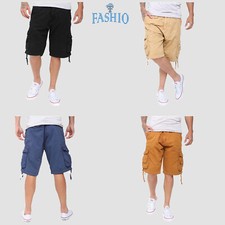 Pantalón Corto Hombre Combate Ejército Militar Carga 3/4 Verano Informal Trabajo Multi Bolsillos