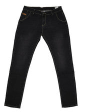 Pantalones de mezclilla de moda para hombre 32 negros calce ajustado estilo clásico elásticos informales