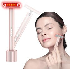 Luz roja-pared-por-rostro, 7 colores LED herramienta de cuidado facial de la piel belleza de ojos Wan