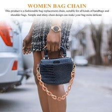 Moda Bolso de Resina Cadena Mujeres Exquisita Cartera Fabricación Asa Correa para el Hombro
