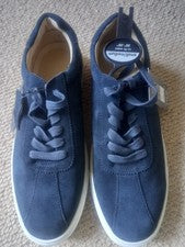 Zapatillas Hombre Marks And Spencer Gamuza Azul Talla 7 Nuevas con Etiquetas