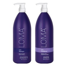 Champú acondicionador violeta Loma Hair Care dúo, 33,8 fl oz cada uno