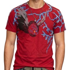 Camiseta De Colección Y2K $98 DIESEL Roja LAUR Manga Corta Calce Ajustado MMA ELITE NUEVA CON ETIQUETAS