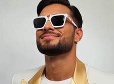Diseñador Hombres Gafas de sol Moda Cuadradas Doradas Hip Hop Modelo Cholo Estilo Tonos Nuevas