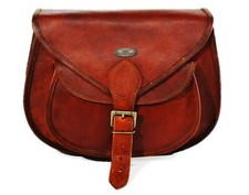 Bolsos De Cuero De Cabra Loca Marrón Para Mujer Hechos A Mano Con Bandolera