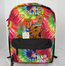 Mochila Grande Bioworld Scooby Doo Tie Dye Scooby Snacks Nueva con Etiquetas