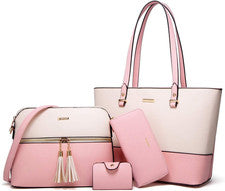 Mujeres Moda Bolsos de Mano Cartera Bolso de Hombro Bolso de Hombro Asa Superior Cartera Monedero Conjunto