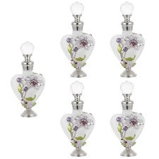 Pack de 5 botellas decorativas de aceite esencial recargables de perfume