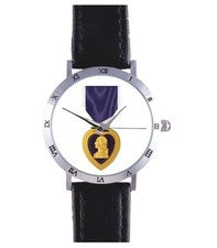 RELOJ CORAZÓN PÚRPURA: MEDALLA, MILITAR, HERIDO, ASESINADO, VALOR, VALIENTE, RARO COLECCIONABLE