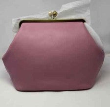 Bolso grande grande COACH Kisslock Rose Kiss Lock marco rosa nuevo con etiquetas