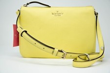 Bandolera Kate Spade Jackson Triple Refuerzo Cuero Amarillo Nueva con Etiquetas Envío Gratis