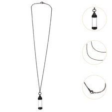 Collar 1 pieza conmemorativo único delicado botella de perfume colgante urna collar