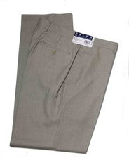 NUEVO CON ETIQUETAS $69 Pantalones de vestir Ralph Lauren tostados frente plano calce moderno para hombre talla 34 X 32