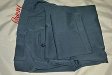 Pantalones Innocenti by Tom James Azul Pizarra Lana Virgen 36W 31 NUEVO