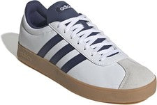 Adidas VL Court Base Hombre Entrenadores Blanco/Azul Reino Unido 7.5 Nuevo JQ3037 Zapatilla Informal
