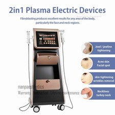 Pluma de plasma de fibroblastos 2 en 1 microcorriente R-F máquina antienvejecimiento para el cuidado de la piel facial