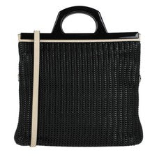 ERMANNO SCERVINO Bolso De Mano Para Mujer Negro Con Bandolera Extraíble