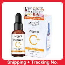 Suero Merci Vitamina C Brillante Cuidado Facial de la Piel Blanqueamiento Reducir Manchas Oscuras