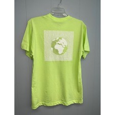 Camiseta gráfica Alpine Design para hombre verde lima tierra África mundo nueva con etiquetas grande 17009