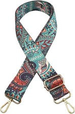 Cartera Correa de repuesto estilo guitarra multicolor lona bandolera correa para mano